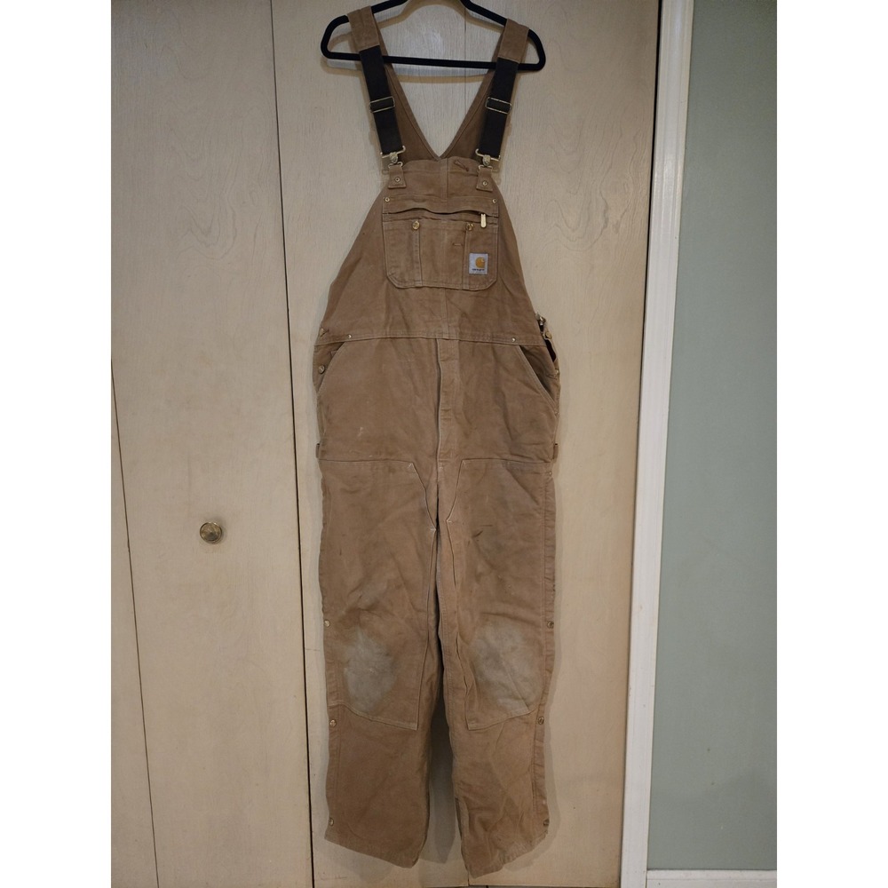 Carhartt Men's Bib Overalls - Brown (102776-211-46x32)